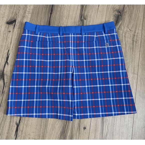 Tory Burch Golf Skort in Red, Blue, White Plaid, Size XL, MSRP $130 - Picture 9 of 10